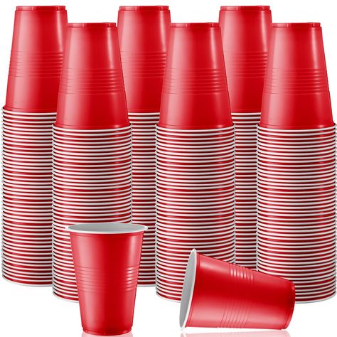 PRICES MAY VARY. Ample Plastic Party Cups: the package contains 144 pieces of party plastic cups in red, ample quantity to meet your various needs Multipurpose Uses: the multi red plastic cups are 16 oz, which can be applied as gargle cups, bathroom cups, tasting cups, party cups, drinking cups, jelly cups, dental cups, rinsing cups and so on Reliable Material: the 16 oz plastic bathroom cups are made of quality plastic material, which is not easy to fade or break, wearproof and lightweight, rel Jello Shot Cups, Jello Cups, Plastic Party Cups, Shot Cups, Solo Cup, Plastic Glasses, Drinking Cups, Drinking Party, Red Cups