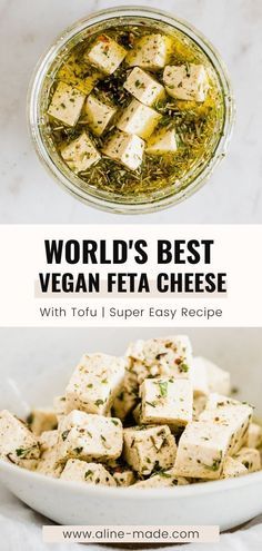 Tofu Feta, Vegan Feta, Feta Cheese Recipes, Vegan Greek, Vegan Feta Cheese, Vegan Cheese Recipes, Vegan Snack Recipes, Queso Feta, Go Vegan