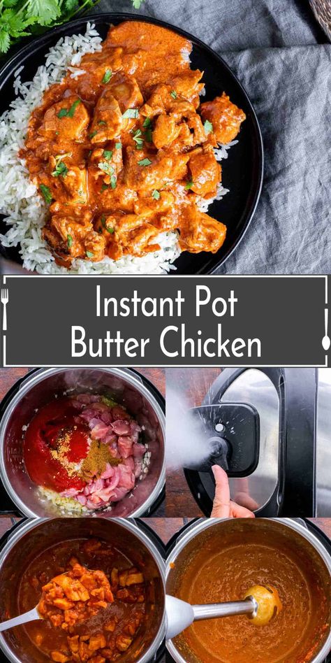 This Keto Butter Chicken is a delicious low carb, keto recipe that is made in the Instant Pot for the perfect weeknight dinner. A delicious Indian-inspired recipe made with chicken thighs in a creamy, richly spiced, sauce. Make this healthy Instant Pot butter chicken recipe in your electric pressure cooker or Instant Pot for a quick and easy dinner! Keto Butter Chicken, Instant Pot Butter Chicken, Pot Butter, Butter Chicken Recipe Indian, Easy Pressure Cooker Recipes, Easy Keto Meal Plan, Pressure Cooker Chicken, Butter Chicken Recipe, Healthy Instant Pot Recipes