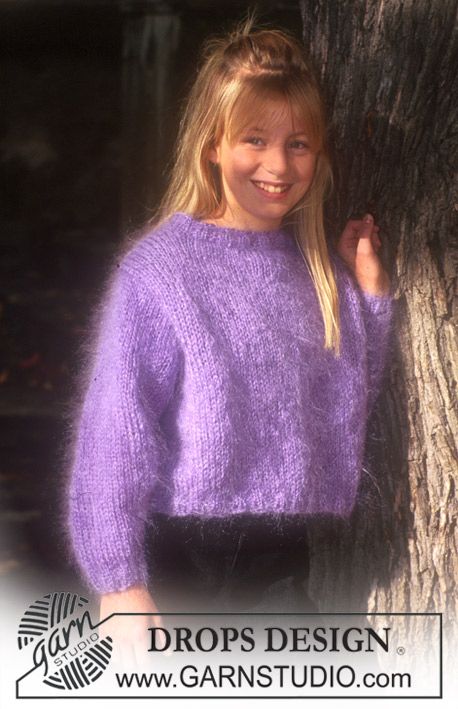 Girls fuzzy mohair sweater Fuzzy Mohair Sweater, Pull Mohair, Toddler Patterns, Knit Vest Pattern, Big Sweaters, Knitted Wit, Oversized Knitted Sweaters, Mohair Sweater, Stockinette Stitch