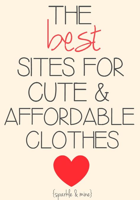 The BEST sites for super cheap trendy clothes! Some more well-known stores like Forever 21, but also a lot of online stores I had never heard of until now. Good pin! What To Wear To A Cookout Summer, Clothes Sites, Glam Punk, Cheap Trendy Clothes, Inexpensive Clothes, Clothing Sites, Va Va Voom, Shopping Tips, Trendy Clothes