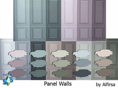 Sims 4 Wall Trim Cc, Sims 4 Cc Panel Walls, Wall Pattern Design, Infant Cc, Mod Wall, Panel Walls, Gaming Wallpaper, Sims 4 Cc Download, Sims 4 House Plans