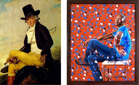 paintings by Jacques-Louis David and Kehinde Wiley Jacques Louis David, Jacques Louis David Drawings, David Ligare Paintings, David Hockney Digital Art, David Cheifetz Oil Paintings, American History Lessons, Kehinde Wiley, Art Lessons For Kids, History Projects