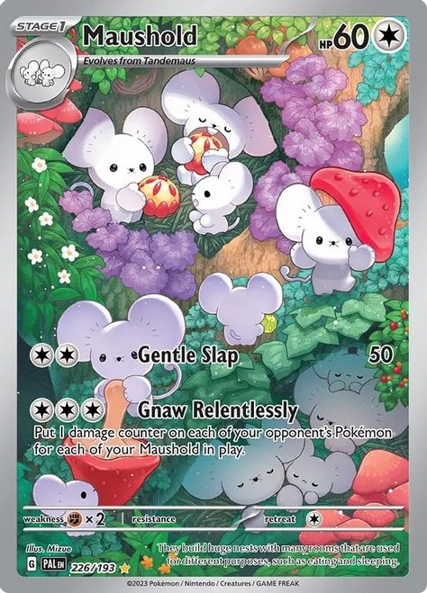 Maushold - 226/193 - SV02: Paldea Evolved - Pokemon Playlist Pictures, Pokemon Binder, Snorlax Pokemon, Kartu Pokemon, Cool Pokemon Cards, Scarlet Violet, Card Inspo, Art Carte, Collectible Trading Cards