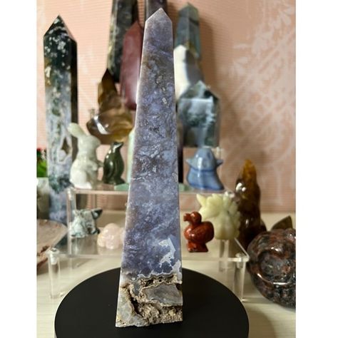 Druzy Purple Moss Agate Tower💜✨🔮 Link in bio to order, with FREE shipping!🥳🚛 🔗 https://leecraftyco.etsy.com/listing/1704787756 #crystals #crystalhealing #purplemossagate #sphere #tower #crystalspgere #mossagate #crystal #crystalshop #shop #forsale #etsyshop #etsy #etsyseller #etsyfinds #etsysellersofinstagram #crystalenergy #crystallove #crystalcollection #crystallover #healingcrystals #healing Energy Crystals, Crystal Shop, Crystal Collection, Moss Agate, Druzy, Etsy Finds, Crystal Healing, Link In Bio, Agate