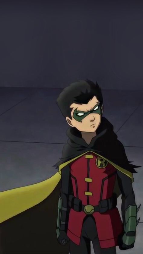 Robin Aesthetic Wallpaper, Batman Aesthetic Wallpaper, Robin Aesthetic, Cosplay Robin, Damian Wayne Batman, Batman Aesthetic, Superhero Comics Art, Cute Batman, Son Of Batman