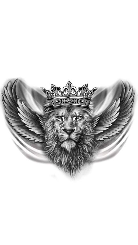 Lion Chest Tattoo Men Ideas Full, Lion On Chest Tattoo, Lion Wings Tattoo, Lion Chest Tattoo Men Design, Lion Tatoos Men Art Designs, Lion Chest Tattoo Men, Lion Tattoo Chest, Lion Neck Tattoo, Traditional Tattoo On Leg