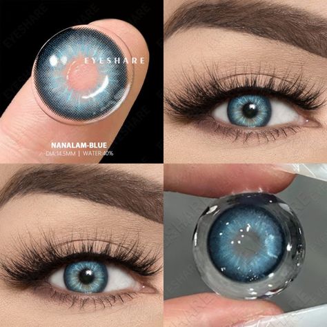 Brand Name: YICKYUE Material: HEMA Certification: CE External Testing Certification: ce Item Type: Color Contact Lenses Model Number: MCK1 Package Quantity: TWO PIECES Contact Lenses Type: Yearly Disposable Diameter (mm): 14.2-14.5mm Thickness(mm): 0.04-0.06 mm Life Span: Yearly Disposable Contacts Lenses Expiration time: 5 Years (before opened) Diopters: Non prescription lenses Color contact lens type: Circle Color Lenses Feature: helps change the color of pupils Use Occasion: For partydaily wear Notice: Pictures for reference only  Specification:Series: NANALAM、PATTAYA、BLACKSPOT、DIAMONDWater content: 40%Diameter: 14.2-14.5mmOptical centre thickness: 0.08mmMain material: HEMABase curve radius: 8.5mmLenses hardness: SoftReplacement frequency: yearly disposablePackaging: 1 Pair (2 lenses) L Grey Contact Lenses, Natural Contact Lenses, Contacts Lenses, Contact Case, Grey Contacts, Coloured Contact Lenses, Lenses Color, Contact Lenses Colored, For Eyes