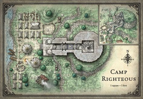 Tomb of Annihilation; Camp Righteous - 5E (Digital DM & Player Versions) $2 Tomb Of Annihilation, Adam Lee, Pathfinder Maps, Fantasy Settings, Dnd World Map, Tabletop Rpg Maps, Dnd Dragons, Dnd Maps, Fantasy Stuff