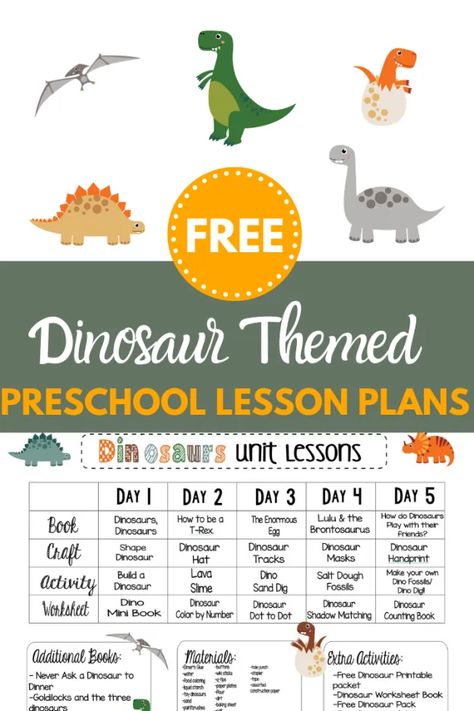 Dinosaur Themed Crafts, Themed Lesson Plans, Dinosaur Crafts Preschool, Dinosaur Lesson, Dinosaur Theme Preschool, Dinosaur Activities Preschool, Toddler Lessons, Dinosaurs Preschool, November Crafts