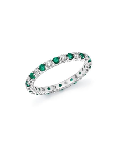 Emerald Green Ring, Square Diamond Engagement Ring, Emerald Eternity Band, Green Ring, Emerald Diamond Ring, Buying Diamonds, Exclusive Jewelry, Diamond Gold, White Gold Band