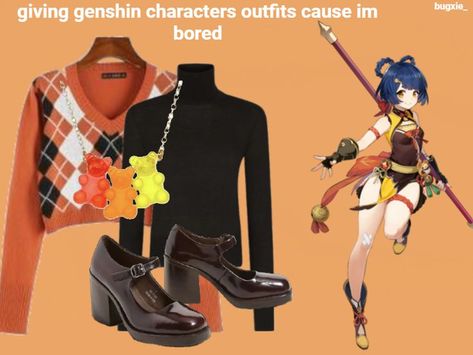 Genshin Fashion, Genshin Outfits, Character Closet, Genshin Characters, Matching Costumes, Character Inspired Outfits, Anime Inspired Outfits, Casual Cosplay, Modern Wardrobe