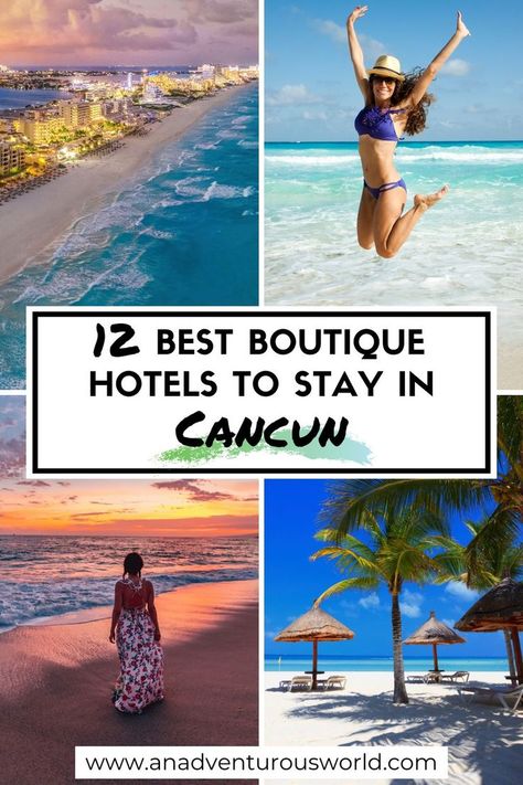 From Zona Hotelera’s beachfront hotels to the sprawling resorts of Isla Mujeres, these are the best boutique hotels in Cancun! #cancun #cancunmexico #cancunaccommodation #cancunhotels #cancunboutiquehotels #besthotelsincancun #boutiquehotelsincancun #bestboutiquehotelsincancun #hotelscancun #luxuryhotelsincancun #wheretostayincancun Moving List, Downtown Cancun, Cancun Hotel, Cancun Hotel Zone, Punta Cana Resort, Cancun Hotels, Beachfront Hotels, Punta Cana Dominican Republic, Best Boutique Hotels