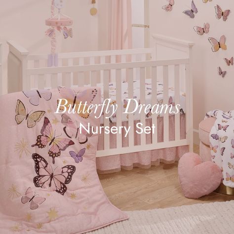 Create a whimsical nursery with our Butterfly Dreams Nursery Set. Delicate butterflies, soft pink tones, and cozy bedding come together to make your little one’s dreams take flight. 🦋✨ Baby Girl Nursery Theme, Girl Nursery Themes, Whimsical Nursery, Dream Nurseries, Nursery Theme, Girl’s Room, Baby Girl Nursery, Nursery Set