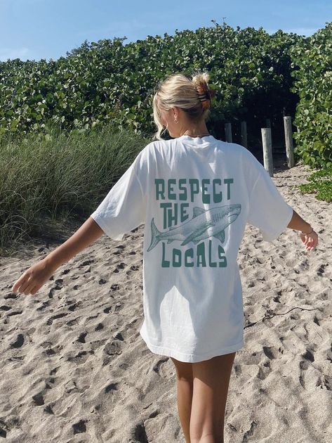 Local Surf Shirt Oversize Shirt Ocean Surfing Tee Beach Bum Shirt Surf Co Shirt - Etsy Portugal Etsy Shirts Women, Oversized T-shirt For Beach Season Streetwear, White Surfing T-shirt With Text Print, Beach Season Streetwear T-shirt With Screen Print, Screen Print T-shirt For Beach Season Streetwear, Casual Surfing T-shirt With Back Print, Surfergirl Style, Respect The Locals, Ocean Surfing