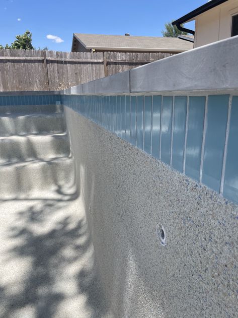 Fireclay Pool Tile, Subway Pool Waterline Tile, Waterline Pool Tile 2023, Pool Tile Ideas Waterline Natural, Porcelain Pool Tile Ideas Waterline, Subway Tile Pool Waterline, Mediterranean Pool Tile, Ceramic Pool Tile, Herringbone Pool Tile