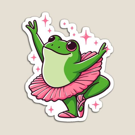 Dancing Frog, Gymnast, Gymnastics, Cute Drawings, The Magic, Dancing, Magnets, Ballet, Paint