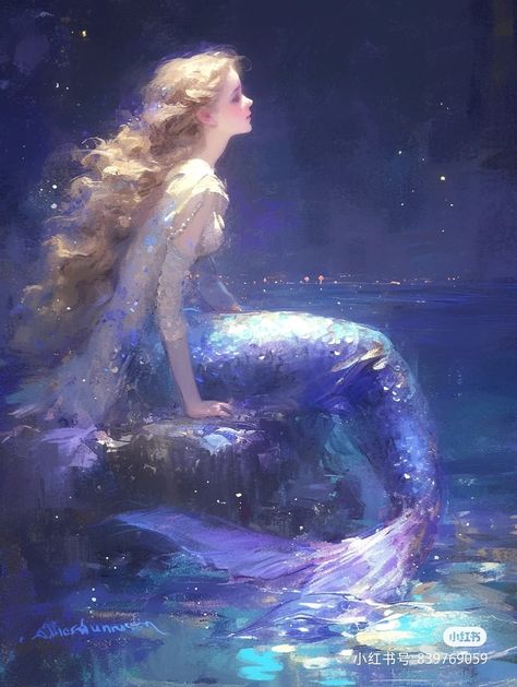 Mermaid Paintings Acrylic, Mermaid Pfp, Professional Mermaid, Mermaid Stories, Aquarius Art, Mermaid Artwork, Mermaid Illustration, Fantasy Mermaids, Mermaid Drawings