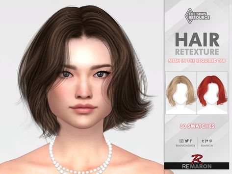 Sims 4 Hairstyles, Elegant Short Hair, 4 Hairstyles, Sims 2 Hair, Sims 4 Tsr, Mod Hair, Pelo Sims, The Sims 4 Packs, Sims 4 Cc Skin