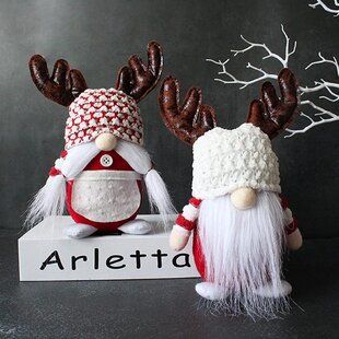 Diy Gnome Doll, Gnome Sayings, Viking Gnome, Stuffed Gnomes, Making Gnomes, Gnomes To Make, Mr And Mrs Santa Claus, Antler Hat, Christmas Decoration Crafts