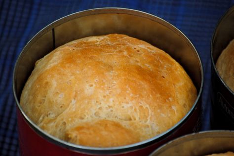 Coffee Can Bread Recipes, Tin Can Bread Recipe, Coffee Can Bread, Can Bread, Bread In A Can, Burger Bread, Yeast Bread Recipes, Baking Basics, Baked Bread