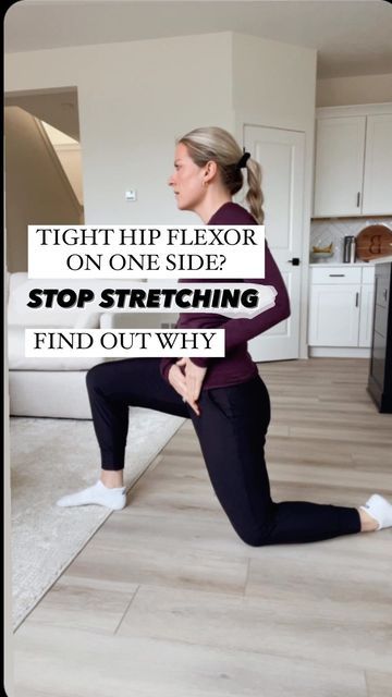 Stretches For Sore Hip Flexors, Exercises For Tight Hip Flexors, Weak Hip Flexors, Tight Hips Exercises, Hip Flexor Exercises Strengthen, Hip Health, Track Workout Training, Hip Strengthening, Hip Flexor Pain