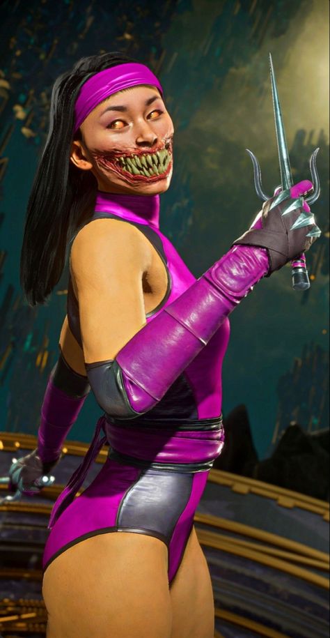 Mileena Drawing, Mk Mileena, Mileena Mk9, Mileena Mk, Grillz Teeth, Lets Play A Game, Johnny Cage, Manga Love, Couple Halloween