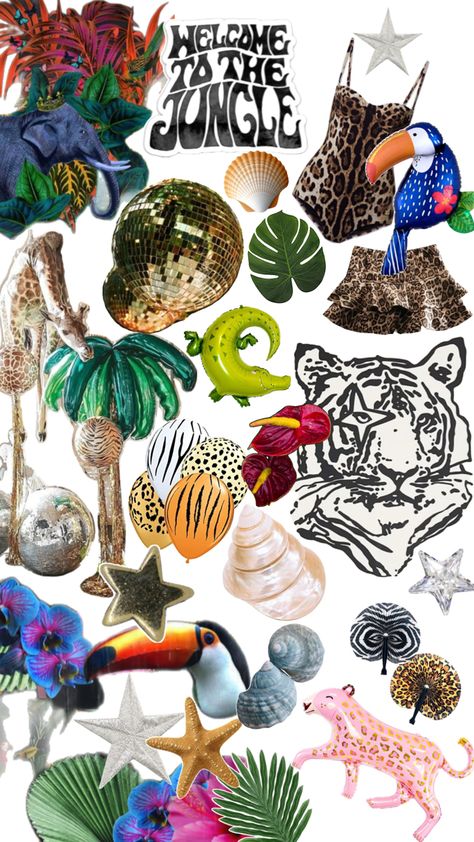 Jungle Bachelorette, Bachelorette Inspo, Rumble In The Jungle, Bachelorette Party Weekend, Animal Party Theme, Bachelorette Themes, Bachelorette Decorations, Jungle Party, Welcome To The Jungle