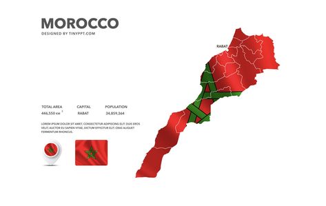 Morocco Map, Sales Proposal, Morocco Design, Moroccan Culture, France Map, Country Maps, Powerpoint Slide, Powerpoint Design, Power Point