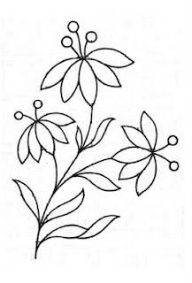 Free hand-embroidery pattern · Needlework News | CraftGossip.com Hand Embroidery Patterns Free, Simple Flower Design, Hungarian Embroidery, Hand Embroidery Patterns Flowers, Pola Sulam, Embroidery Patterns Vintage, Embroidery Flowers Pattern, Embroidery Patterns Free, Simple Embroidery