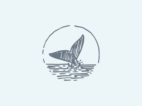 whales tail coming out of the sea possible tattoo A Whale, Swimming, Water