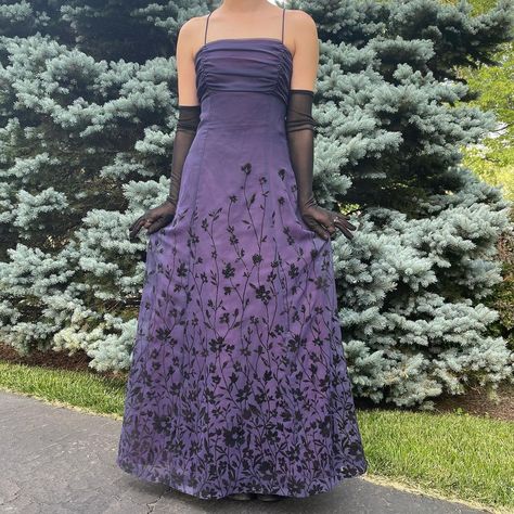 Prom Dresses Alt, Alt Prom Dresses, 90s Prom Dresses, Goth Prom Dress, Purple Ball Gown, Goth Prom, 90s Prom Dress, Purple Prom, Purple Prom Dress