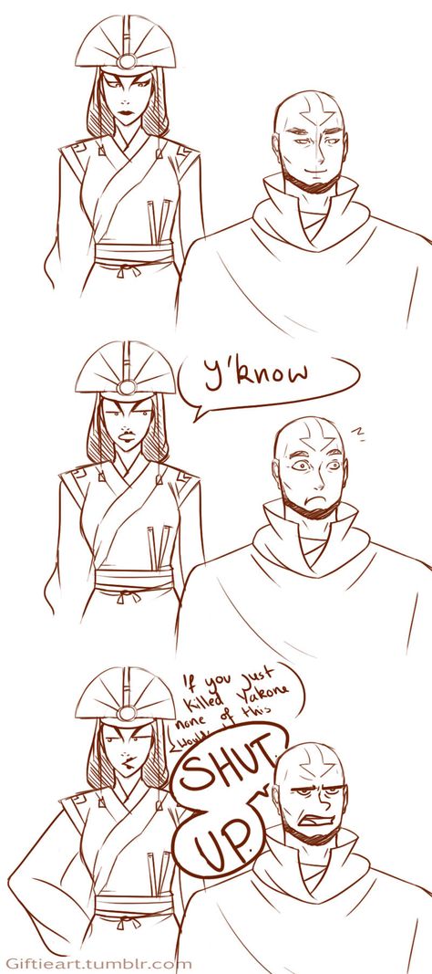 Kyoshi X Rangi Avatar, Funny Avatar, Avatar Kyoshi, Atla Memes, Avatar: The Last Airbender, Avatar The Last Airbender Funny, Avatar Funny, Avatar Series, Korra Avatar