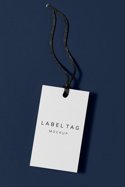 Label mockup psd, minimal business branding tag design | premium image by rawpixel.com / Ake Tag Mockup, Hang Tags Clothing, Label Mockup, Paper Logo, Creative Hub, Label Tag, Clothing Tags, Tag Design, Personalized Tags