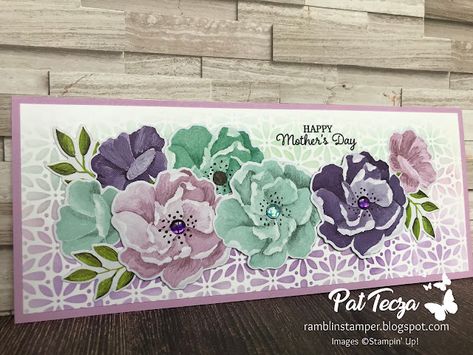 Mothers Day Sentiments, Happiness Abounds, Stampin Pretty, Cottage Rose, Purple Cards, Stampin Up Catalog, Stamping Up Cards, Happy Birthday Images, Birthday Images