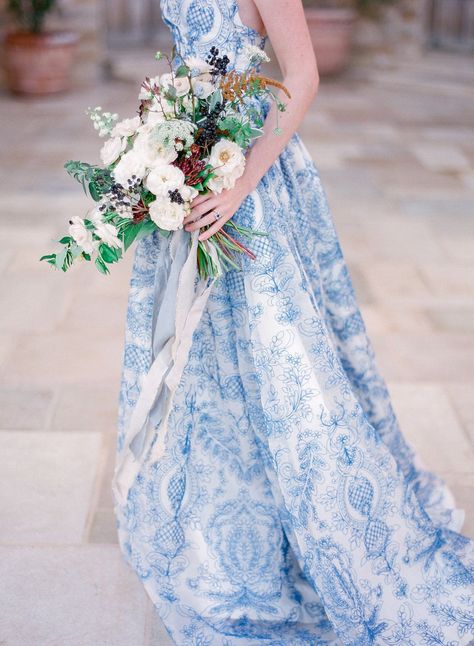 Blue Bridal Gown, Blue Wedding Gowns, Non Traditional Wedding, Blue Wedding Inspiration, Wedding Sparrow, Bridal Magazine, Blue Wedding Dresses, Traditional Wedding Dresses, Blue Bridal