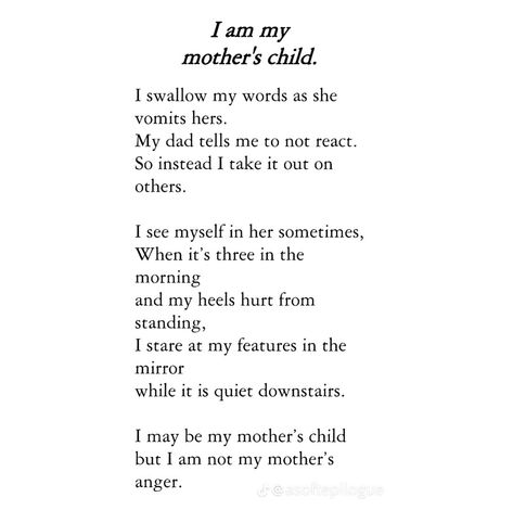 (1) mothers on Tumblr Please Look After Mom, My Mother Hates Me, Parents Poem, Meaningful Poems, Mom Poems, Mother Poems, Toxic Parents, Funny Feeling, Poetic Words