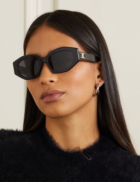 15 Best Designer Sunglasses For Small Faces - Starting at $182 – topsfordays Sunglasses For Small Faces, Designer Snow Boots, Celine Glasses, Celine Eyewear, Elegant Sunglasses, Celebrity Sunglasses, Oliver Peoples Sunglasses, Celine Triomphe, Sunglasses Outfit