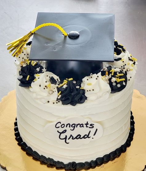 Congrats Grad (3 layer) | Local Pickup at Dewey's Bakery Grad Cakes, Graduation Treats, Graduation Desserts, Congrats Grad, Your Special, Sprinkles, Cake Recipes, Special Occasion, Birthday Cake