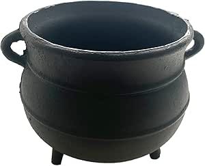 Cast Iron Cauldron, Iron Cauldron, Candle Spells, Shop Small Business, Firepit, Fireplace Decor, Fall Ideas, Fireplace Accessories, Black Paint