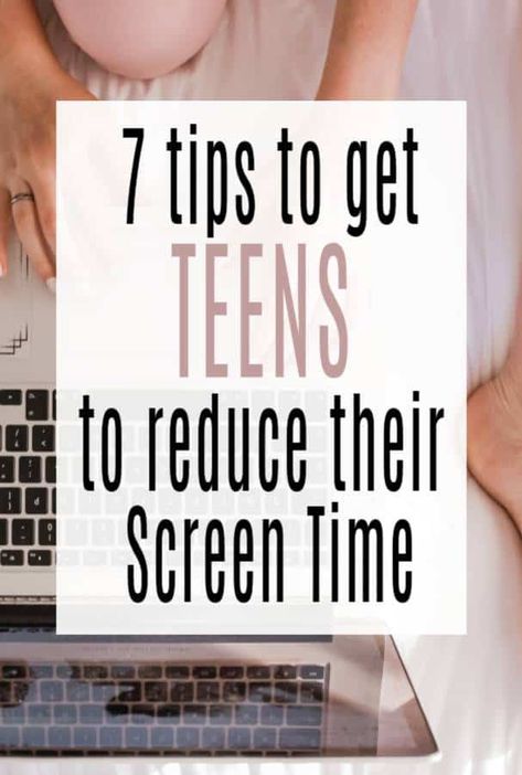 How to get teens to reduce their screen time and focus and have fun in other ways #teens #teenagers #positiveparenting #screentime Healthy Screen Time, How To Reduce Screen Time Tips, How To Lower Screen Time, How To Reduce Screen Time, Teenage Parenting, Digital Wellness, Screen Time Rules, Limiting Screen Time, Parenting Teenagers