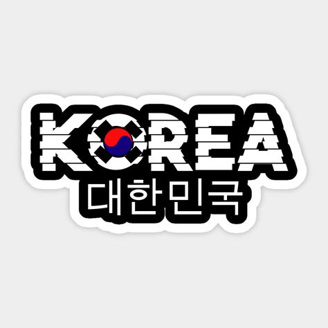 Logo Korea, Vespa Sticker, Korea Stickers, K Pop Stickers, Korea Logo, Korean Logo, Korea Culture, Korean Music Awards, Map Logo