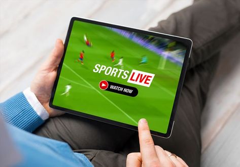 FIFA World Cup Qatar 2022 Man watching fifa live-stream football match image on tablet free image download Fifa Live, Video Game Organization, Watching Football, Sports Website, Sports Channel, Sport Online, Streaming Sites, Facebook Video, Different Sports