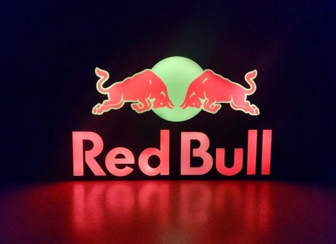 Beautiful illuminated sign from the famous RED BULL brand, enrich your decoration with this gadget for true collectors. Low consumption LED backlight, powered by a 100 cm long USB cable with switch. Completely handmade and with high quality materials. New unused. Measurements 24X24X3 approx centimeters. # led lamp, light, red bull, illuminated sign, illuminated poster, led light, Cocacola, Cocacola lamp, Pepsi, bar decoration, light lamp, 3d lamp, handmade lamp, handmade, gadgets, decoration, gifts for him, gifts for her, birthday gifts, gifts, merchandising, collector's items, collecting, led light lamp, 3D lamp, lamp for collection room, night lamp, unique lamp, retro, poster, light box, 3D light box, Monster red bull, energy drink # Funny Gadgets, Low Consumption, Lamp 3d, Handmade Lamp, Illuminated Signs, Lamp Retro, Lamp Handmade, 3d Lamp, Led Light Lamp