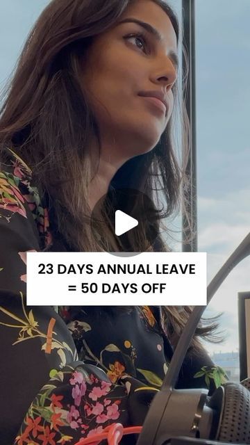 Nischa Shah on Instagram: "Save this for later! And follow for more tips

Turn 23 days of annual leave into 50 days off over the next 12 months! 

#workplace #annualleave #uk" Annual Leave, Urgent Care, Life Hack, Off The Wall, Day Off, Follow For More, 12 Months, Letting Go, Leadership