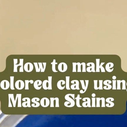 Cedar Sun Ceramics | Handmade Pottery in Denver on Instagram: "Ever wondered how to make your own colored clay?! Here’s how I use Mason Stain to color my white clay. ✨✌🏻 1. Weigh your clay! I usually use 1 pound or 454 grams of clay. 2. Decide what intensity you want your color, I usually do 5% or less for rich colors like blue. 3. Use the math equation, 5/100 x X/454, or ask Google what 5% of 454 grams is. 4. Weigh out that amount of Mason Stain, in this case it’s 22.7 grams. ✨ I wear a safety Mason Stains Ceramics, Mason Stains Pottery, Sun Ceramics, Mason Stains, Pottery Tutorials, Colored Clay, Pottery Sculpture, White Clay, Tea Sets