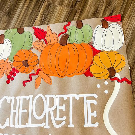 This banner is giving cozy fall vibes! 🍂🍁🥂💍 - - - *please do not replicate* #bachelorette #fall #fallvibes #art #cozy #sweaterweather #falldecor #banner #banners #butcherpaperbanner Thanksgiving Brown Paper Banner, Friendsgiving Brown Paper Banner, Thanksgiving Banner Painted, Friendsgiving Banner Painted, Thanksgiving Painted Banner, Butcher Paper Birthday Banner, Butcher Paper Banner, Friendsgiving Sign, Brown Paper Banner