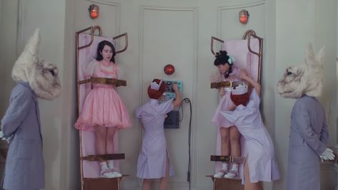 Melanie Martinez K12, Mel Aesthetic, Melanie Martinez Outfits, K-12 Melanie Martinez, Baby Singing, Nurses Office, Pfps And Banners, Capstone Project, The Sinister