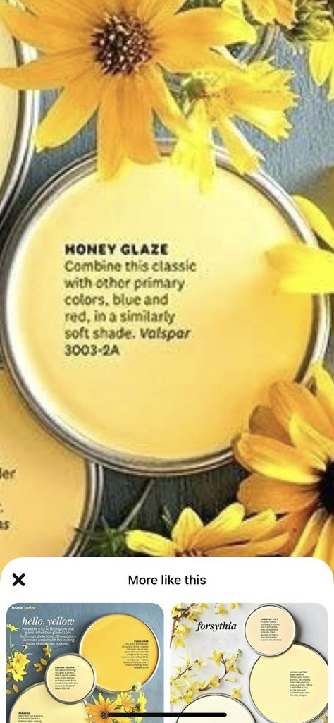 Valspar Paint, Youth Room, Yellow Paint, Glaze Paint, Honey Glaze, Yellow Painting, Wall Color, First Home, House Colors