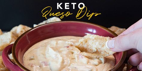 Keto Queso Dip, Keto Potluck, Nacho Chips Recipe, Keto Queso, Queso Sauce, Keto Dips, Queso Dip Recipe, Queso Dip Recipes, Keto Tortillas